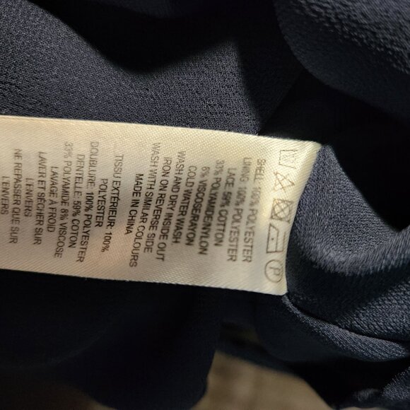 French Connection Lace-detail Flowy Blouse - Picture 5 of 5